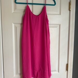 Alya Neon Pink Camisole Slip Dress